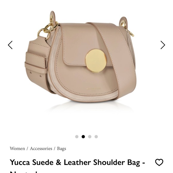 Le Parmentier Paris Yucca Suede and leather bag 
Color: Nude - Picture 5 of 6